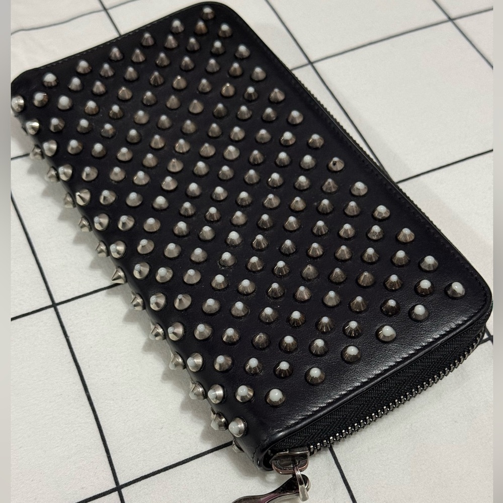 Studded Black Wallet